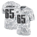 Kdoa P.Eagles #65 Lane Johnson Player Arctic Camo Salute to Service Limited Game Stitched Jerseys