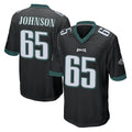 Kdoa P.Eagles #65 Lane Johnson Player Black Home Game Stitched Jerseys