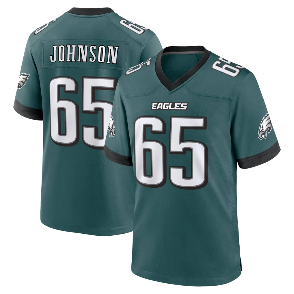 Kdoa P.Eagles #65 Lane Johnson Player Green Home Game Stitched Jerseys