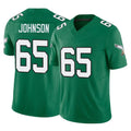 Kdoa P.Eagles #65 Lane Johnson Player Green Kelly Alternate Vapor F.U.S.E. Home Game Stitched Jerseys