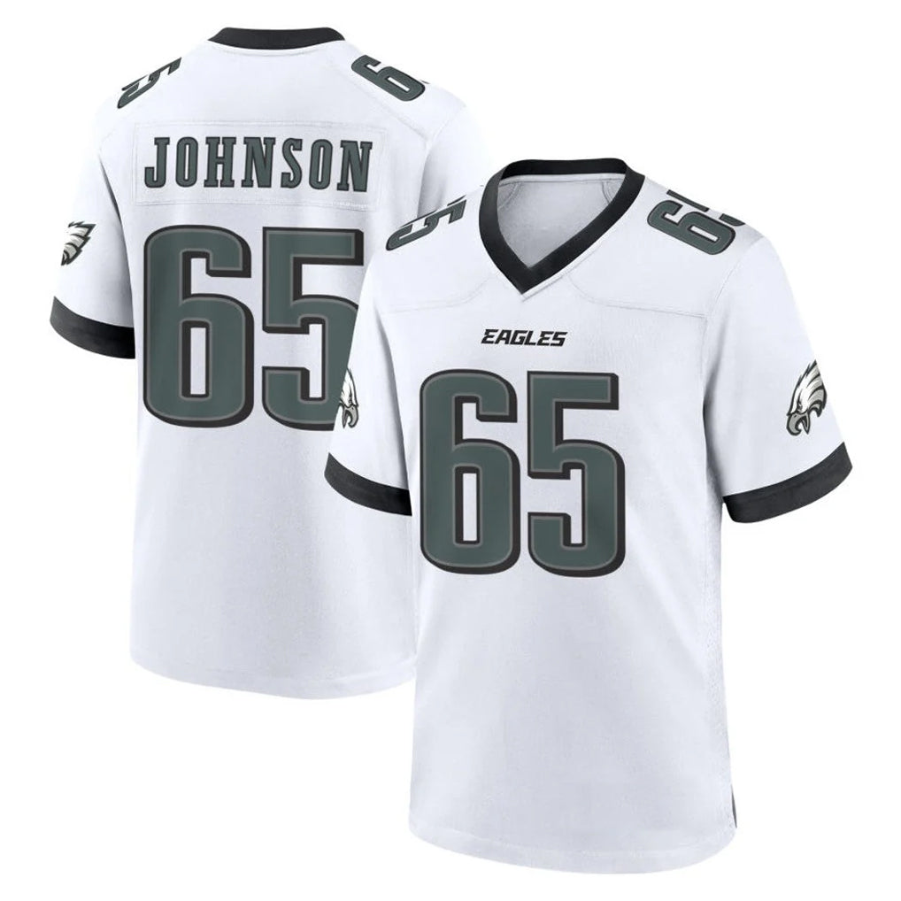 Kdoa P.Eagles #65 Lane Johnson Player White Game Home Stitched Jerseys