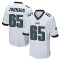 Kdoa P.Eagles #65 Lane Johnson Player White Home Game Stitched Jerseys