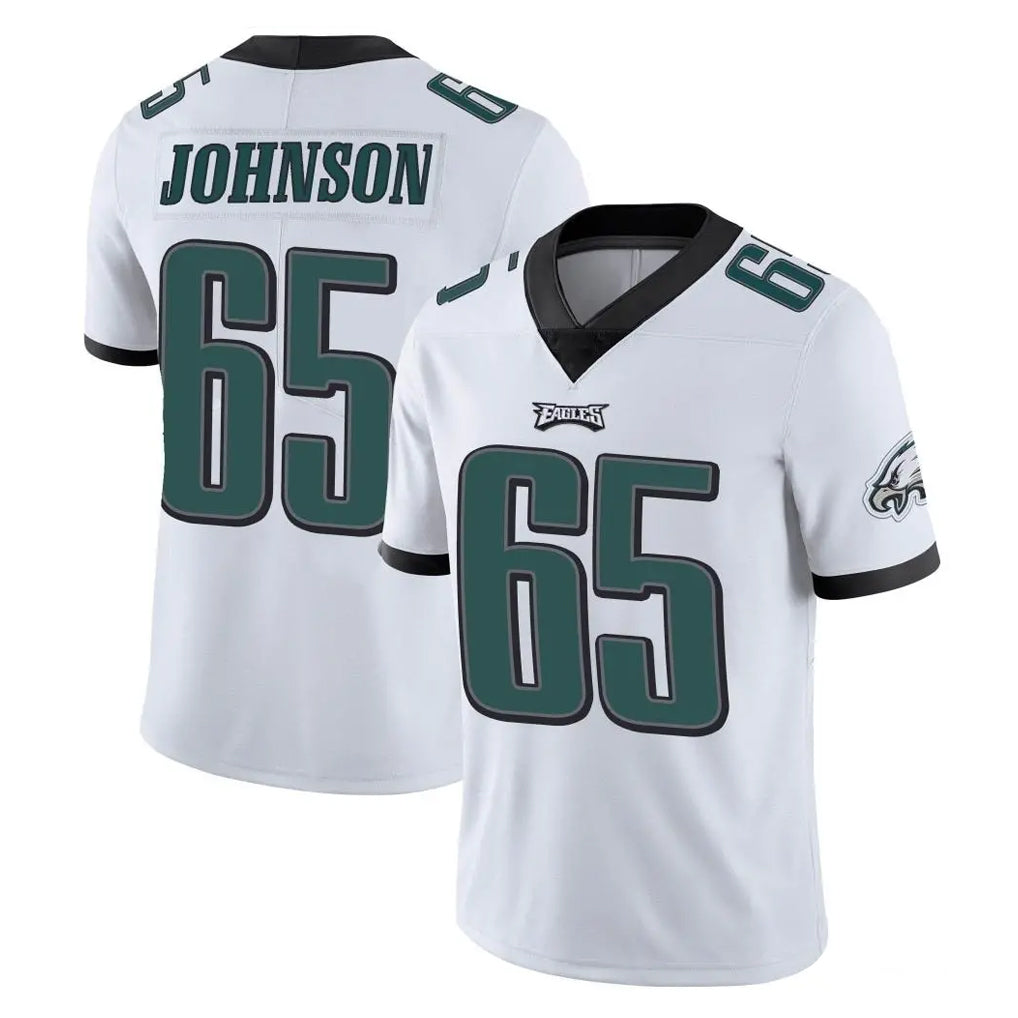 Kdoa P.Eagles #65 Lane Johnson Player White Limited Vapor Untouchable Home Game Stitched Jerseys