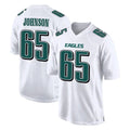 Kdoa P.Eagles #65 Lane Johnson Player White Tundra Fashion Home Game Stitched Jerseys