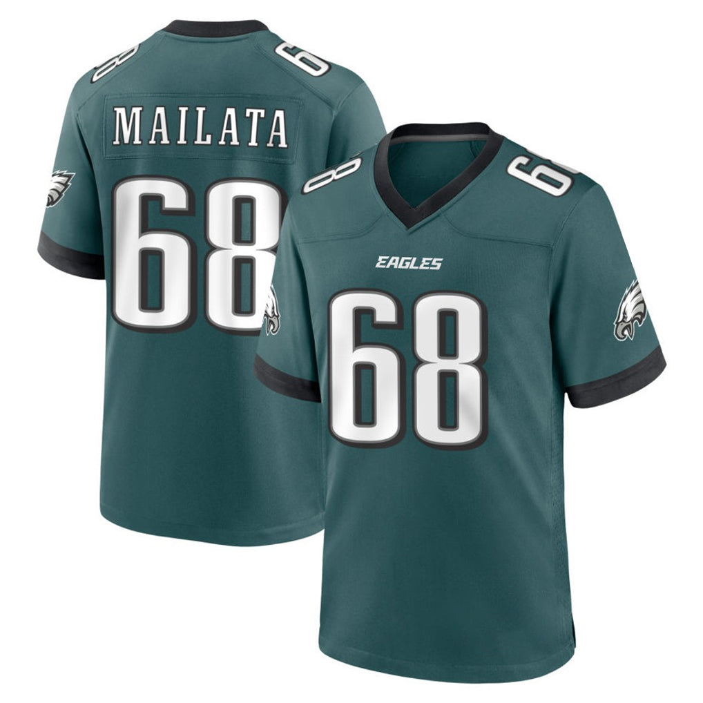 Kdoa P.Eagles #68 Jordan Mailata Player Green Home Game Stitched Jerseys