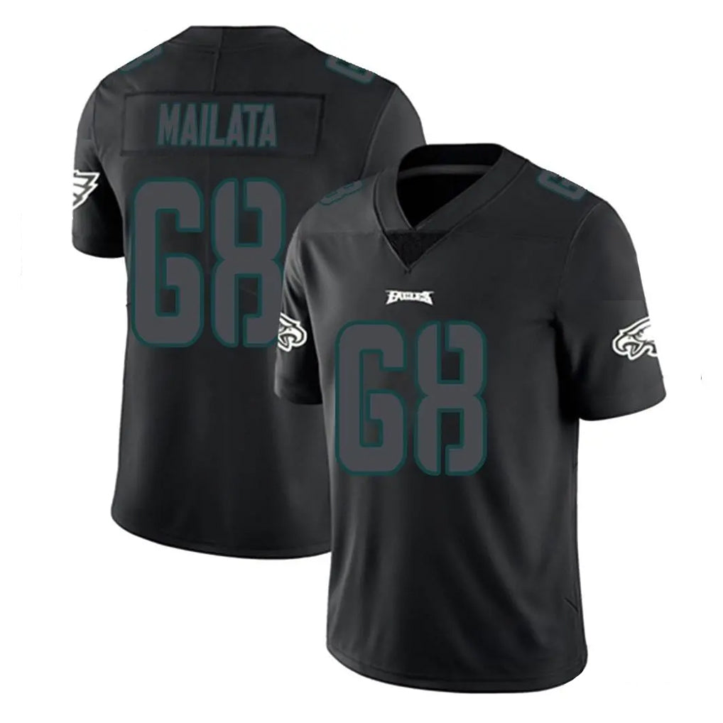 Kdoa P.Eagles #68 Jordan Mailata Player Limited Black Impact Home Game Stitched Jerseys