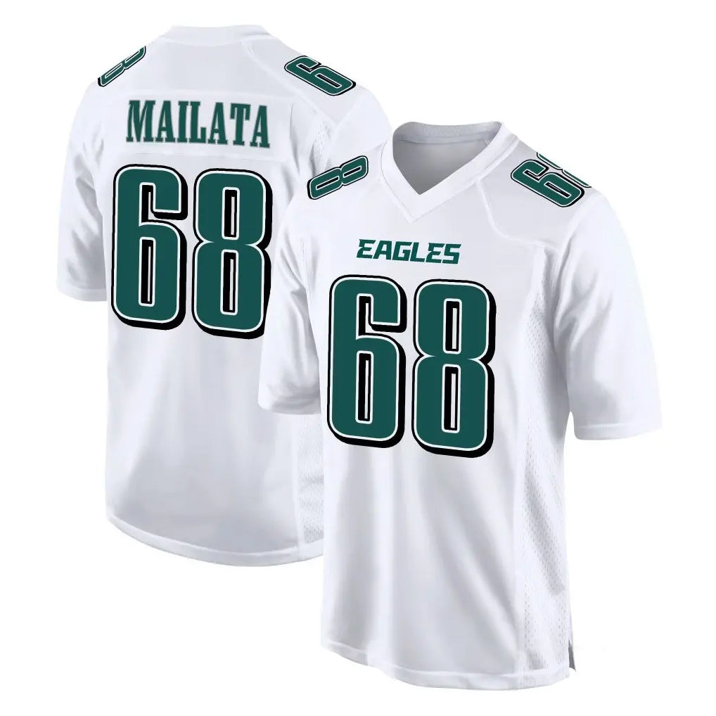 Kdoa P.Eagles #68 Jordan Mailata Player White Tundra Fashion Home Game Stitched Jerseys