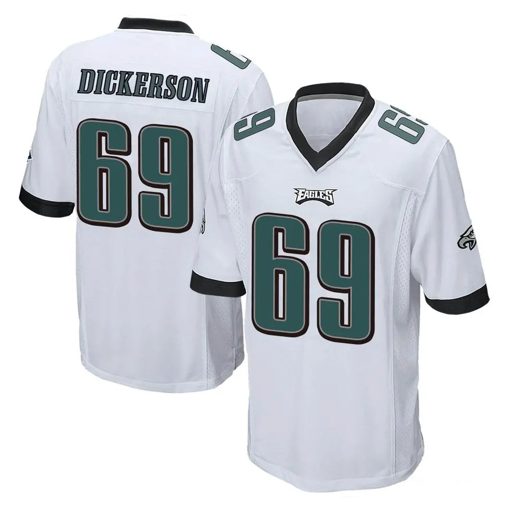 Kdoa P.Eagles #69 Landon Dickerson Player White Home Game Stitched Jerseys