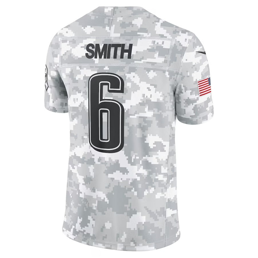 Kdoa P.Eagles #6 DeVonta Smith Arctic Camo 2024 Salute to Service Limited Stitched Jerseys