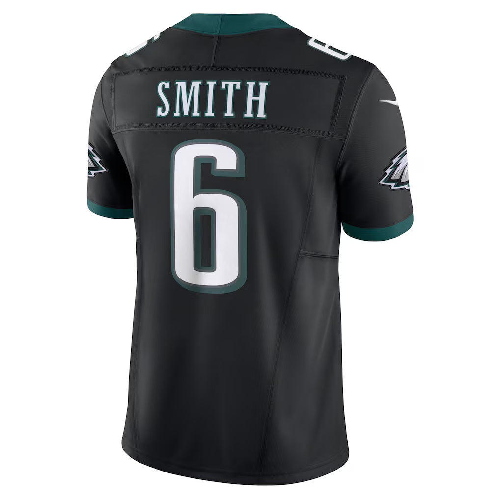 Kdoa P.Eagles #6 DeVonta Smith Black Alternate Vapor F.U.S.E. Limited Stitched Jerseys