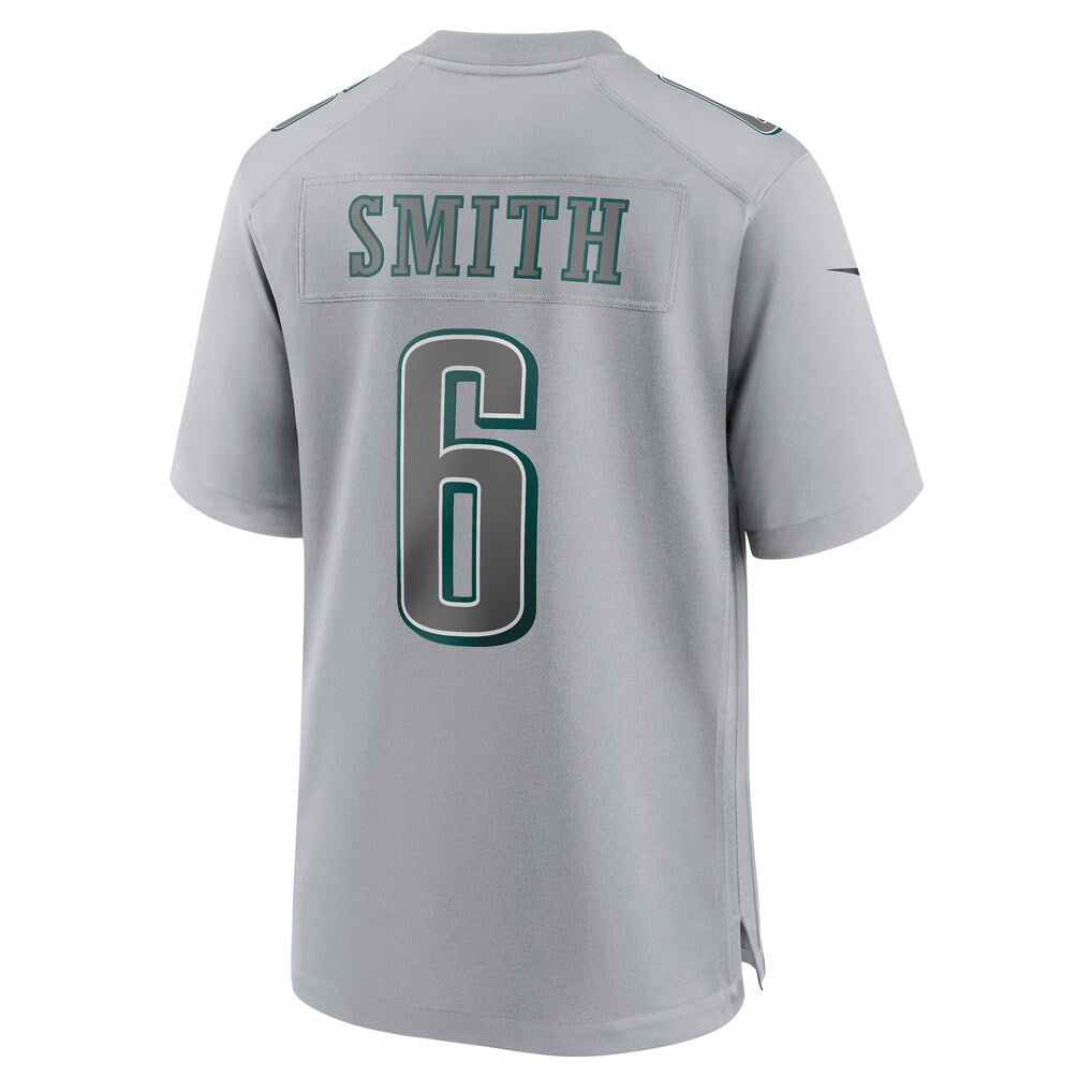 Kdoa P.Eagles #6 DeVonta Smith Gray Atmosphere Fashion Game Stitched Jerseys