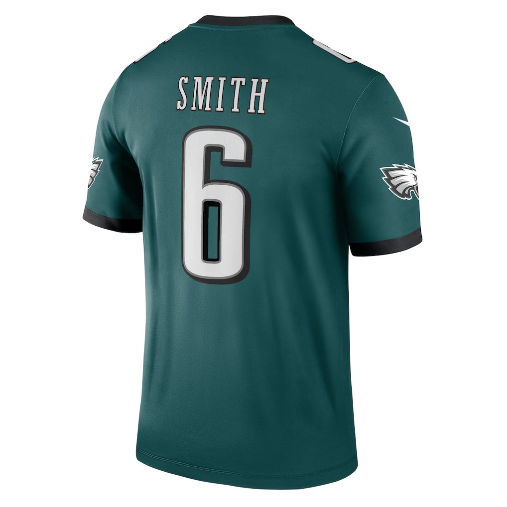 Kdoa P.Eagles #6 DeVonta Smith Green Legend Player Performance Top Stitched Jerseys