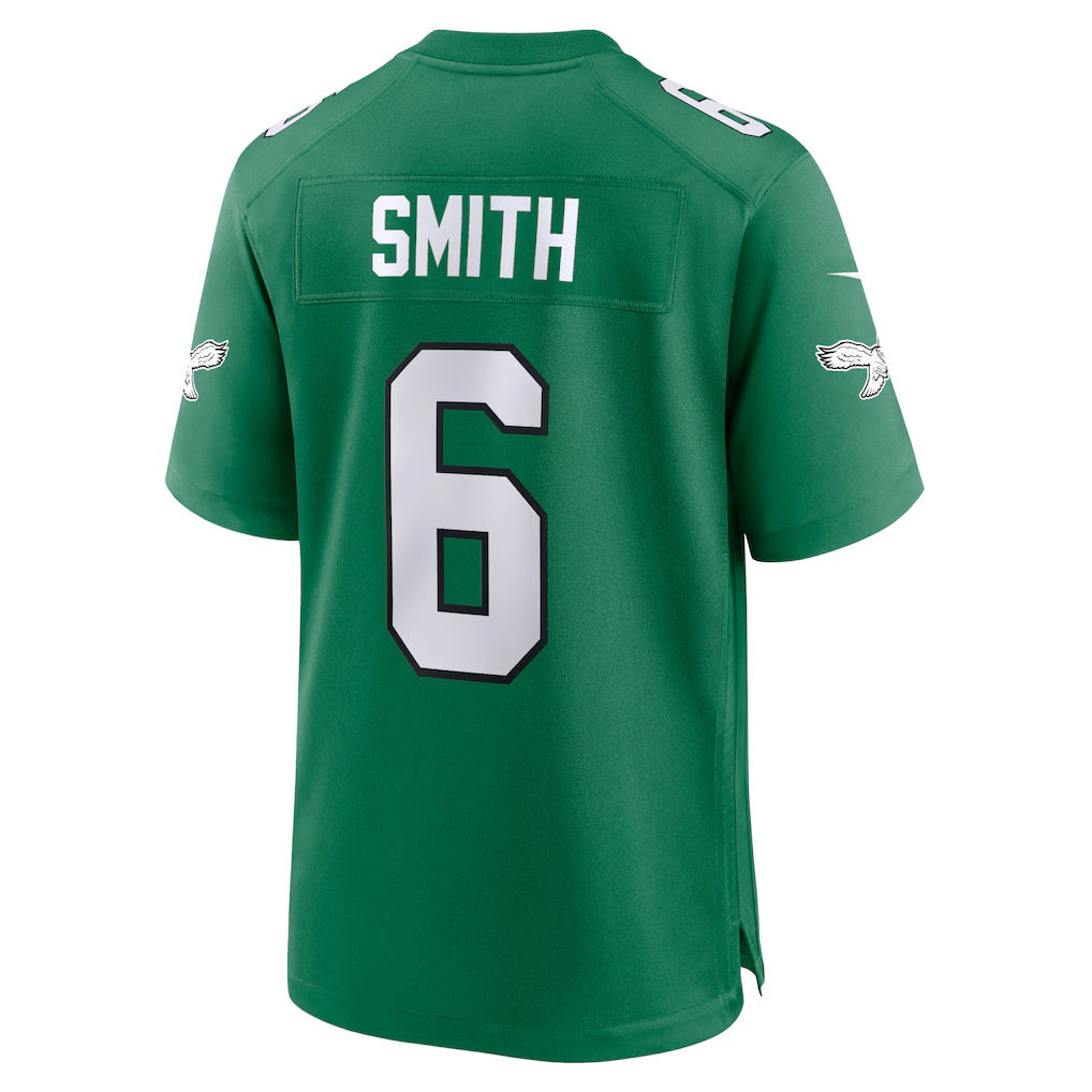 Kdoa P.Eagles #6 DeVonta Smith Kelly Green Alternate Game Player Stitched Jerseys