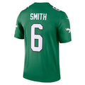 Kdoa P.Eagles #6 DeVonta Smith Kelly Green Legend Player Performance Top Stitched Jerseys