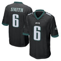 Kdoa P.Eagles #6 DeVonta Smith Player Black Home Game Stitched Jerseys