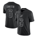 Kdoa P.Eagles #6 DeVonta Smith Player Black REFLECTIVE Limited Stitched Jerseys