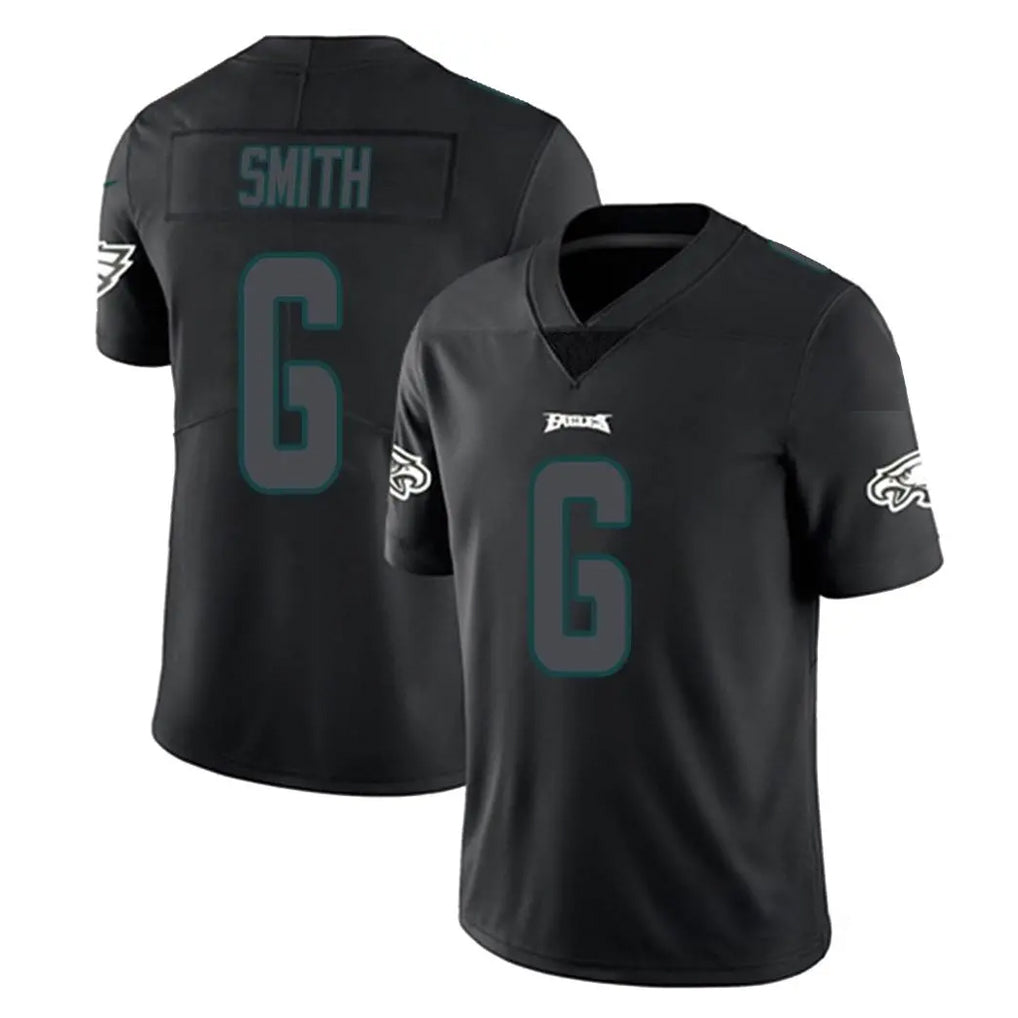 Kdoa P.Eagles #6 DeVonta Smith Player Limited Black Impact Home Game Stitched Jerseys