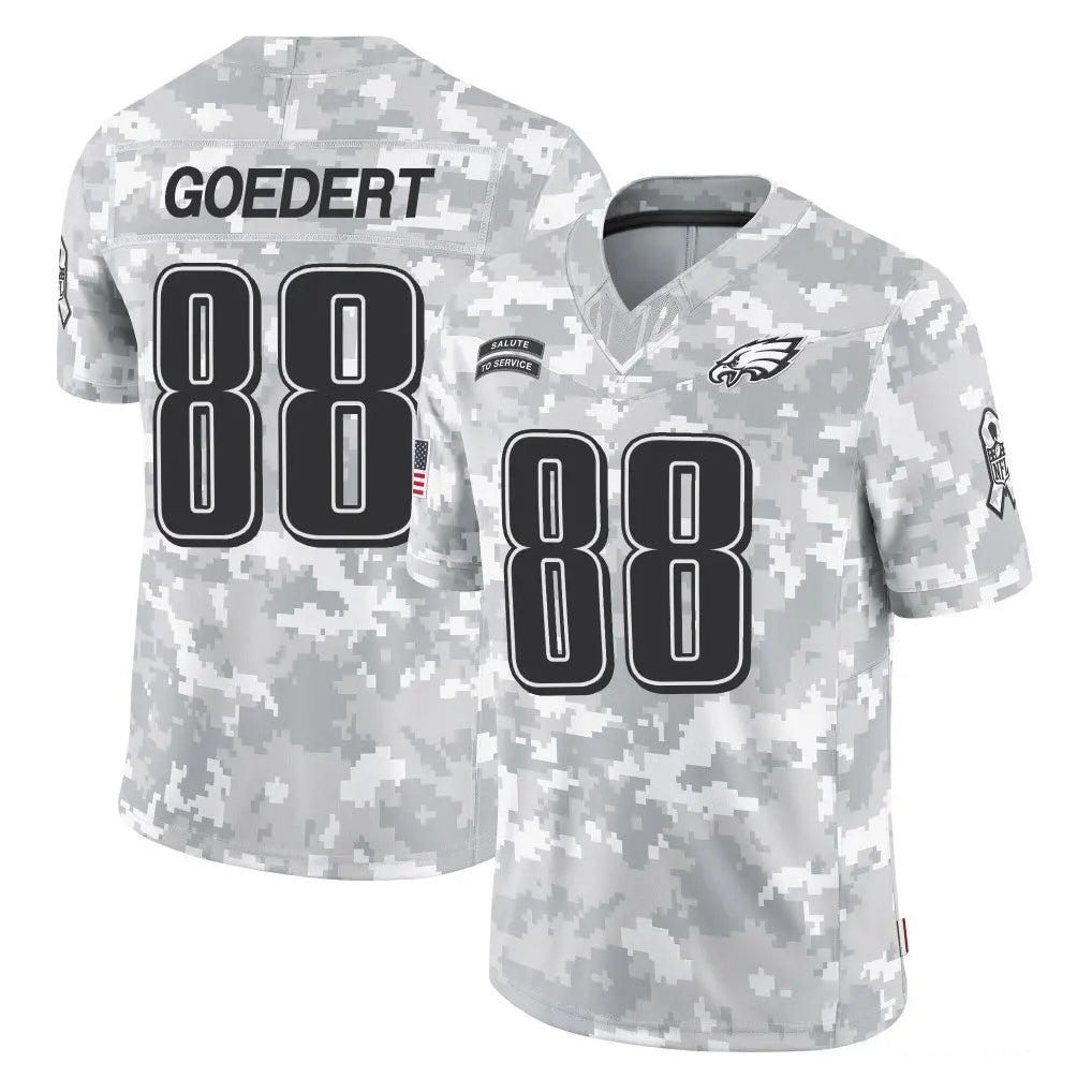 Kdoa P.Eagles #88 Dallas Goedert Player Arctic Camo Salute to Service Limited Game Stitched Jerseys