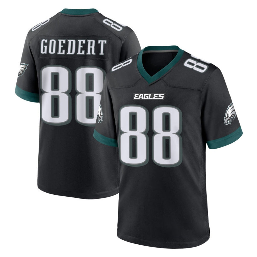 Kdoa P.Eagles #88 Dallas Goedert Player Black Game Home Stitched Jerseys