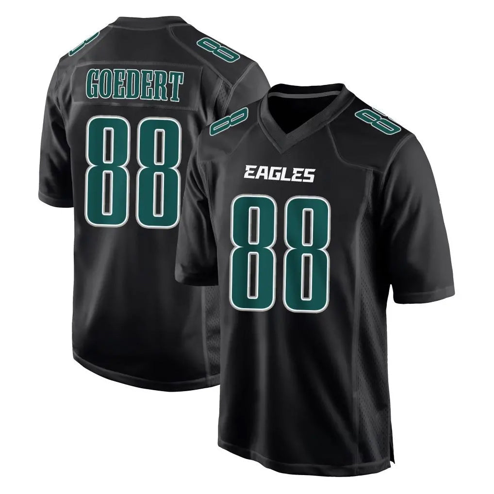Kdoa P.Eagles #88 Dallas Goedert Player Carbon Black Fashion Home Game Stitched Jerseys