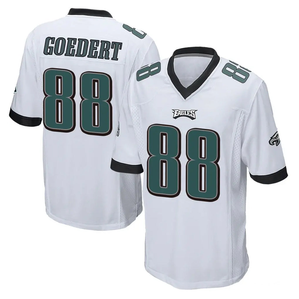 Kdoa P.Eagles #88 Dallas Goedert Player White Home Game Stitched Jerseys