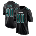 Kdoa P.Eagles #90 Jordan Davis Player Carbon Black Fashion Home Game Stitched Jerseys