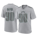 Kdoa P.Eagles #90 Jordan Davis Player Gray Atmosphere Fashion Home Game Stitched Jerseys