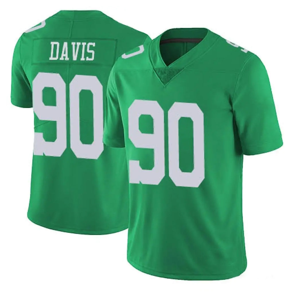 Kdoa P.Eagles #90 Jordan Davis Player Green Limited Vapor Untouchable Home Game Stitched Jerseys