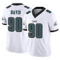 Kdoa P.Eagles #90 Jordan Davis Player White Limited Vapor F.U.S.E. Home Game Stitched Jerseys