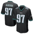Kdoa P.Eagles #97 Moro Ojomo Player Black Home Game Stitched Jerseys