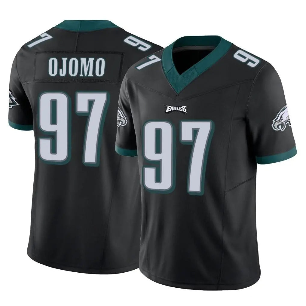 Kdoa P.Eagles #97 Moro Ojomo Player Black Limited Vapor F.U.S.E. Home Game Stitched Jerseys