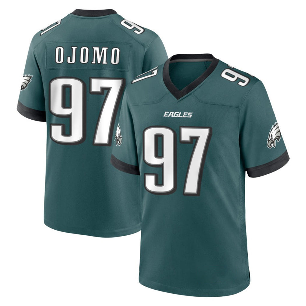 Kdoa P.Eagles #97 Moro Ojomo Player Green Home Game Stitched Jerseys