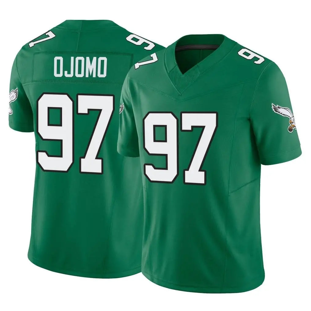 Kdoa P.Eagles #97 Moro Ojomo Player Green Kelly Alternate Vapor F.U.S.E. Home Game Stitched Jerseys