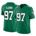 Kdoa P.Eagles #97 Moro Ojomo Player Green Kelly Alternate Vapor F.U.S.E. Home Game Stitched Jerseys