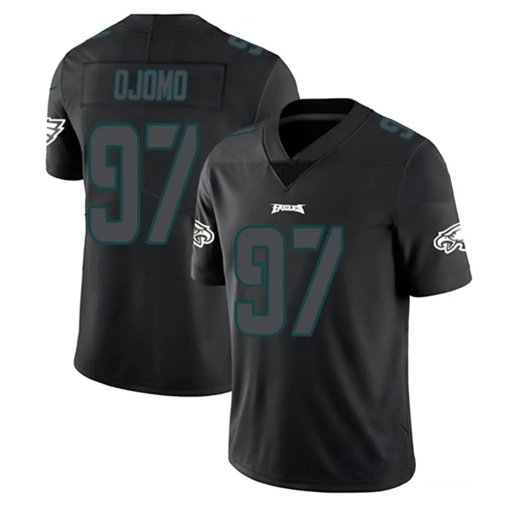 Kdoa P.Eagles #97 Moro Ojomo Player Limited Black Impact Home Game Stitched Jerseys