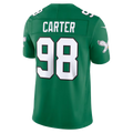Kdoa P.Eagles #98 Jalen Carter Kelly Green Alternate Vapor F.U.S.E. Stitched Limited Jerseys