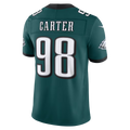 Kdoa P.Eagles #98  Jalen Carter Midnight Green Team Vapor F.U.S.E. Stitched Limited Jerseys