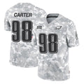 Kdoa P.Eagles #98 Jalen Carter Player Arctic Camo Salute to Service Limited Game Stitched Jerseys