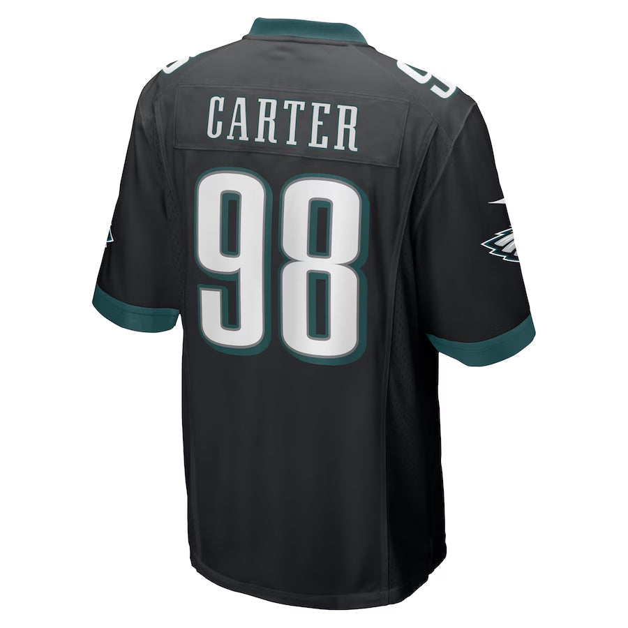 Kdoa P.Eagles #98 Jalen Carter Player Black Alternate Game Stitched Jerseys