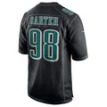 Kdoa P.Eagles #98 Jalen Carter Player Black Fashion Game Stitched Jerseys