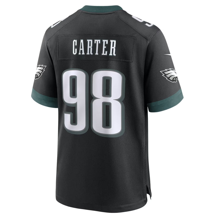 Kdoa P.Eagles #98 Jalen Carter Player Black Home Game Stitched Jerseys