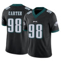 Kdoa P.Eagles #98 Jalen Carter Player Black Limited Vapor F.U.S.E. Home Game Stitched Jerseys