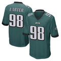 Kdoa P.Eagles #98 Jalen Carter Player Team Color Green Home Game Stitched Jerseys