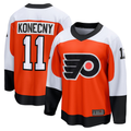 Kdoa P.Flyers #11 Travis Konecny Orange Home Breakaway Jerseys