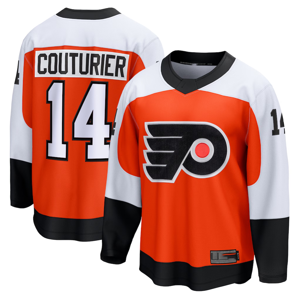 Kdoa P.Flyers #14 Sean Couturier Orange Home Breakaway Jerseys