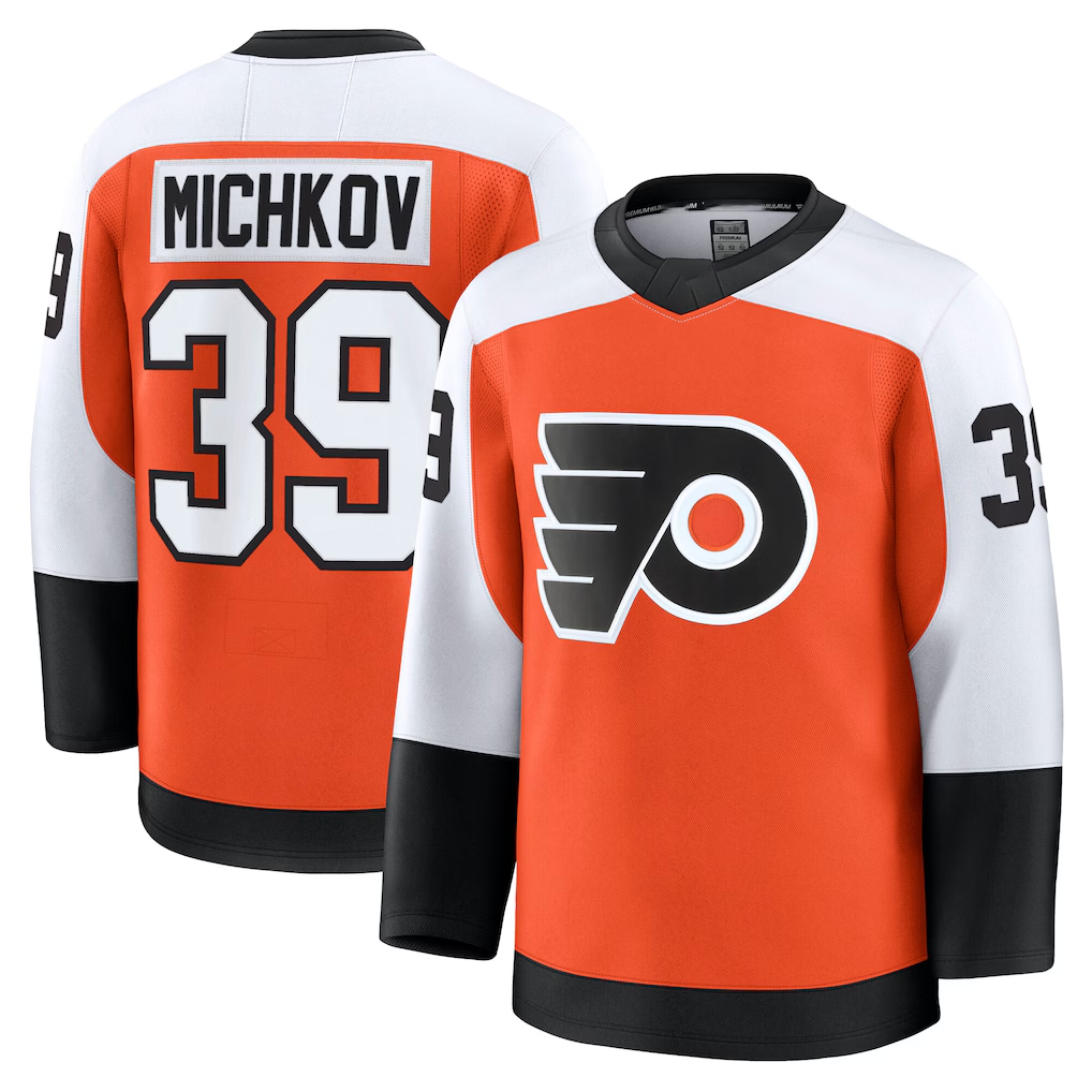 Kdoa P.Flyers #39 Matvei Michkov Orange Home Premium Jerseys