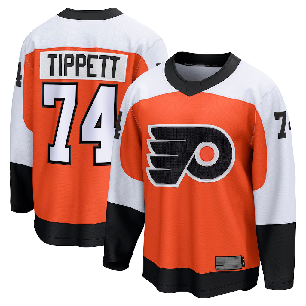 Kdoa P.Flyers #74 Owen Tippett Orange Home Breakaway Jerseys