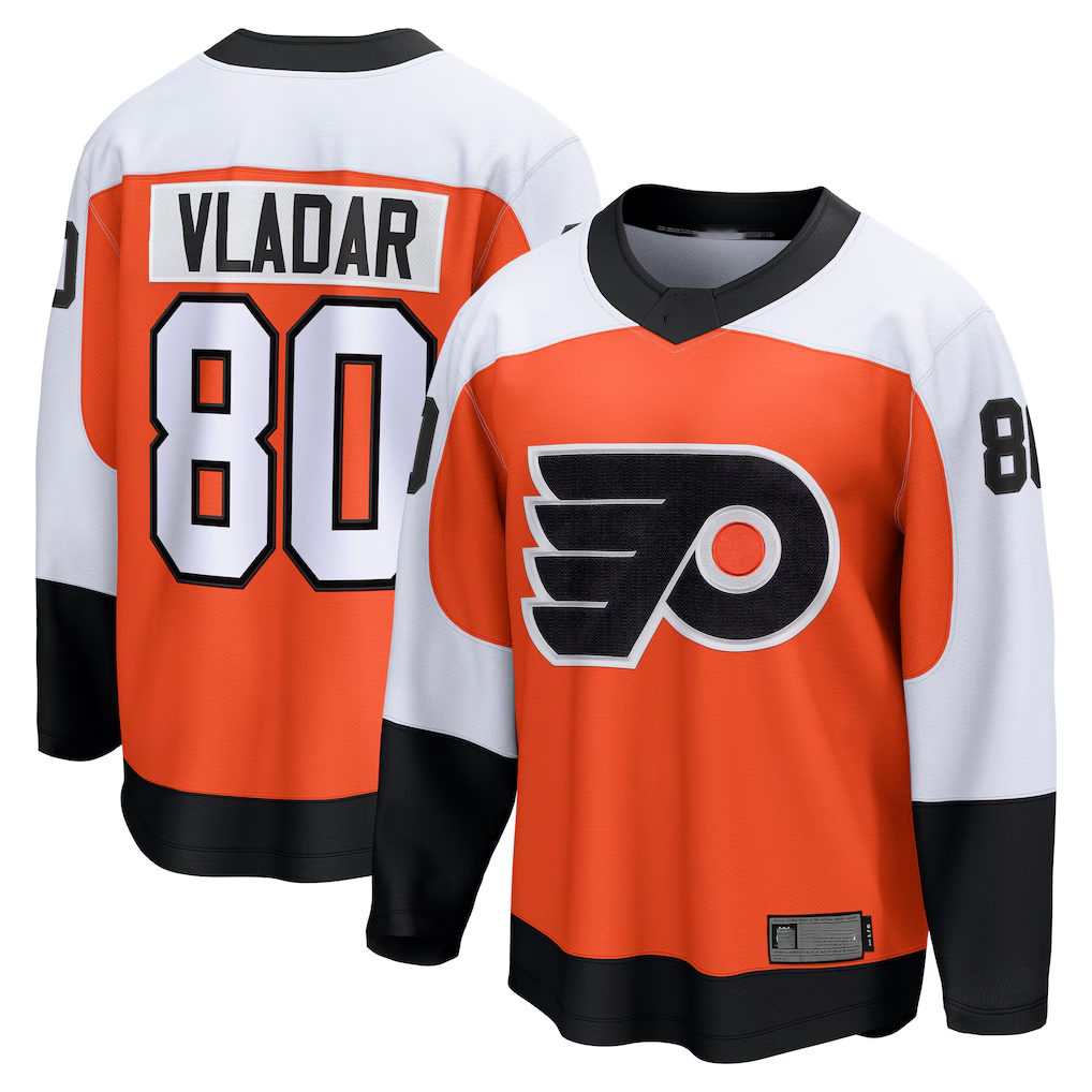 Kdoa P.Flyers #80 Dan Vladar Orange Home Breakaway Jerseys