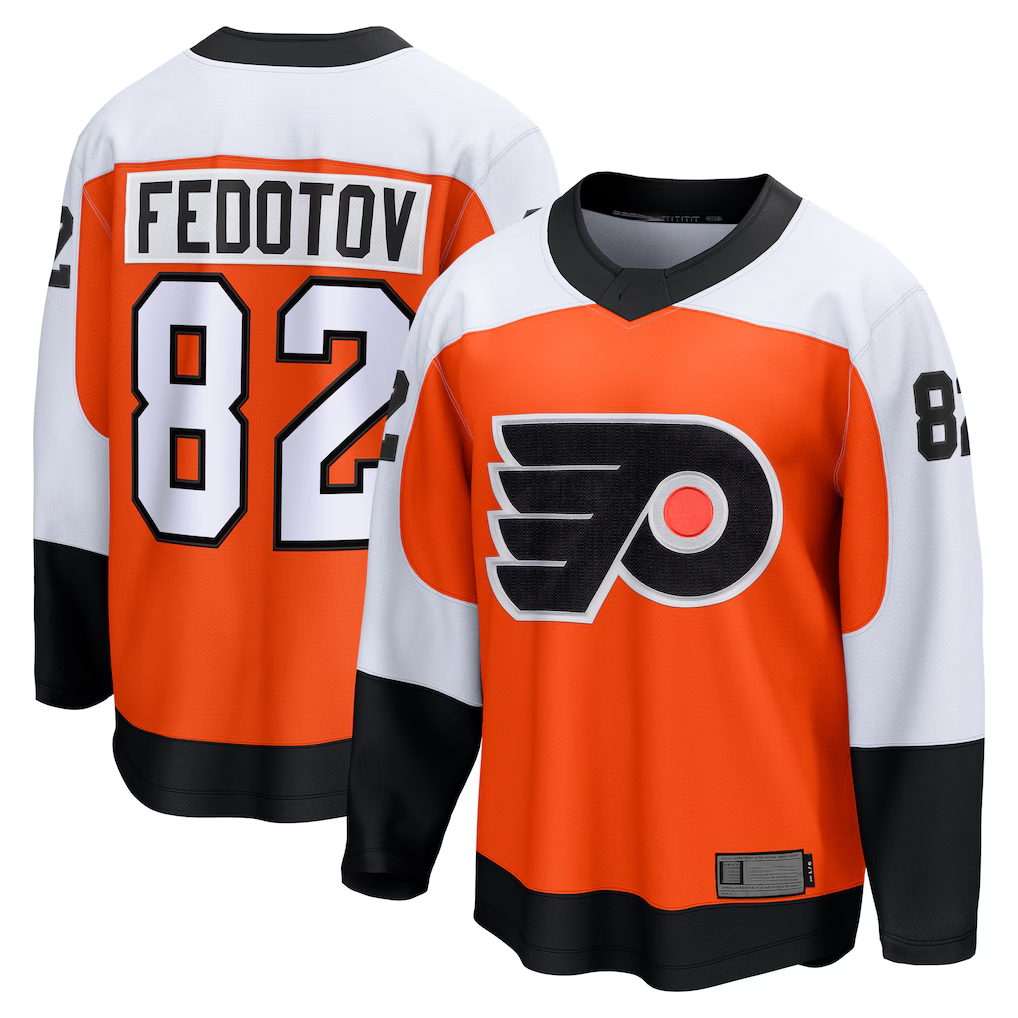 Kdoa P.Flyers #82 Ivan Fedotov Orange Home Breakaway Jerseys