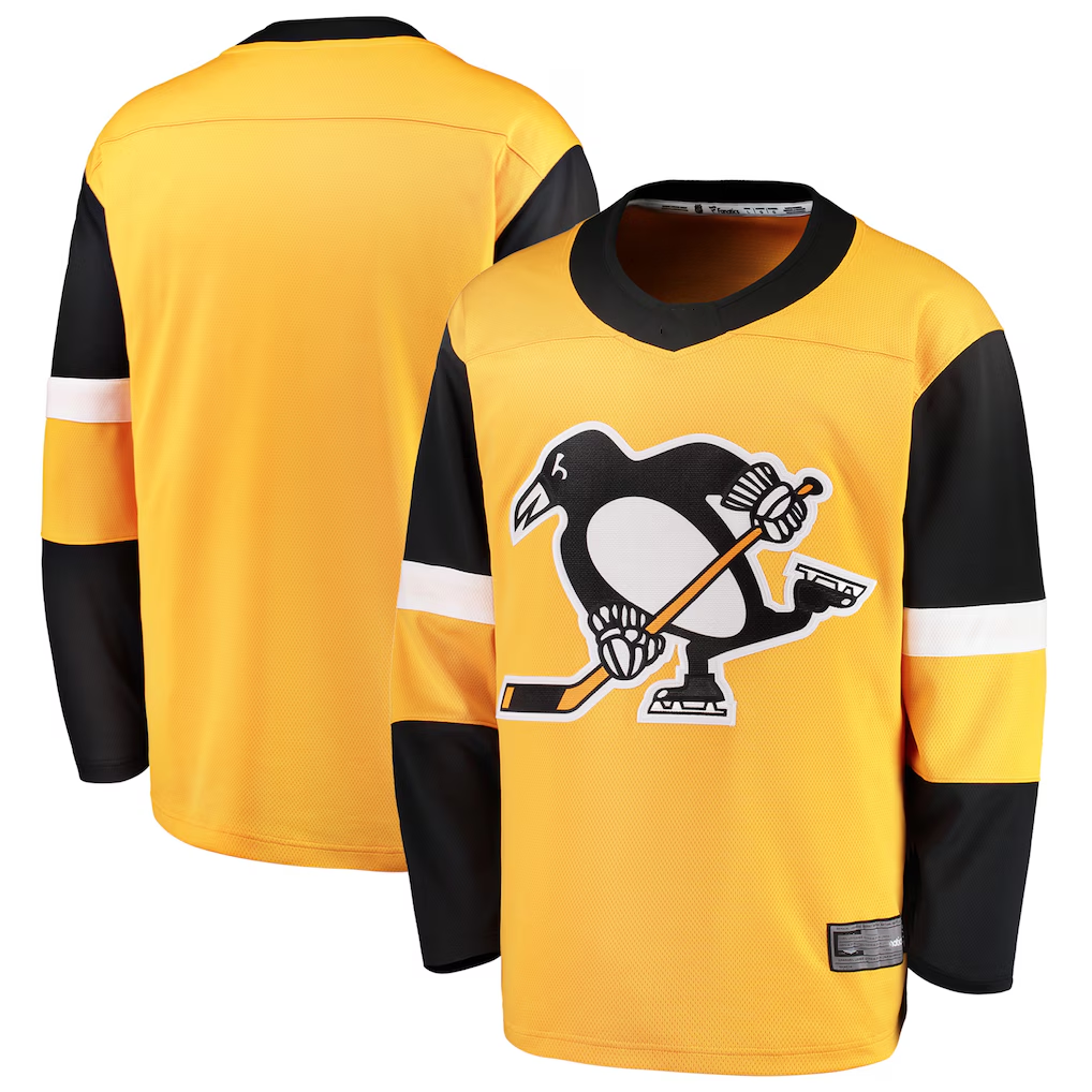 Kdoa P.Penguins Gold Alternate Breakaway Jerseys